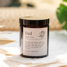 Hampers and Gifts to the UK - Send the Dictionary Definition Candle - Dad